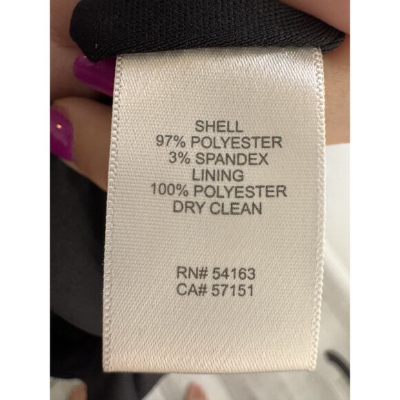 Eliza J‎ Black Short Sleeve Tiered Hem Dress Size 10 - Picture 5 of 5